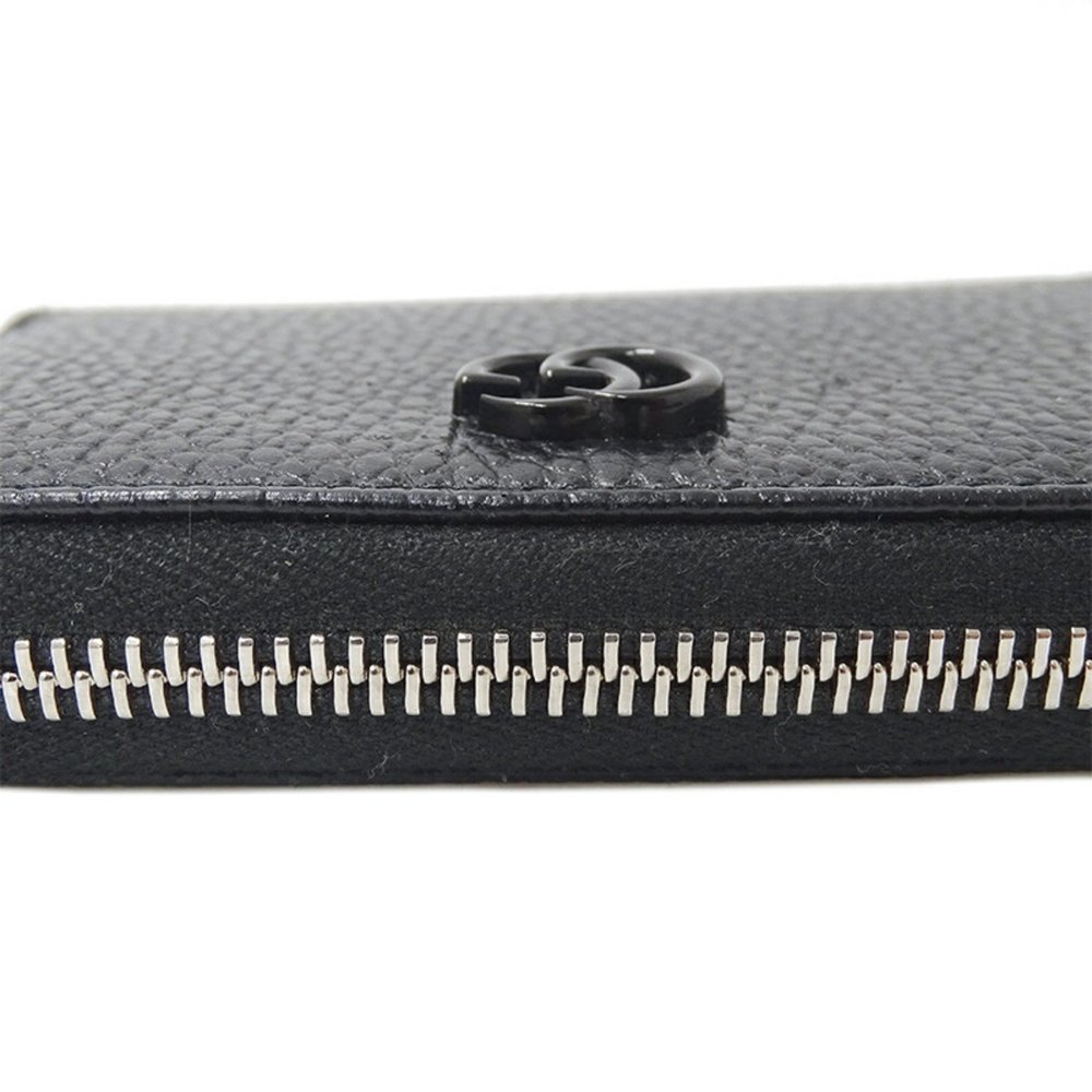 GUCCI Wallet Women's Men's Coin Case Petit Marmont Leather Double G Zip Aroun... - Picture 8 of 9